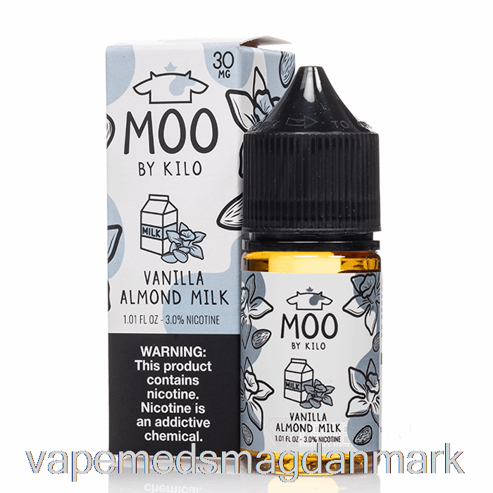 Vape Med Smag Vanilje Mandelmælk - Moo Salte - 30ml 30mg